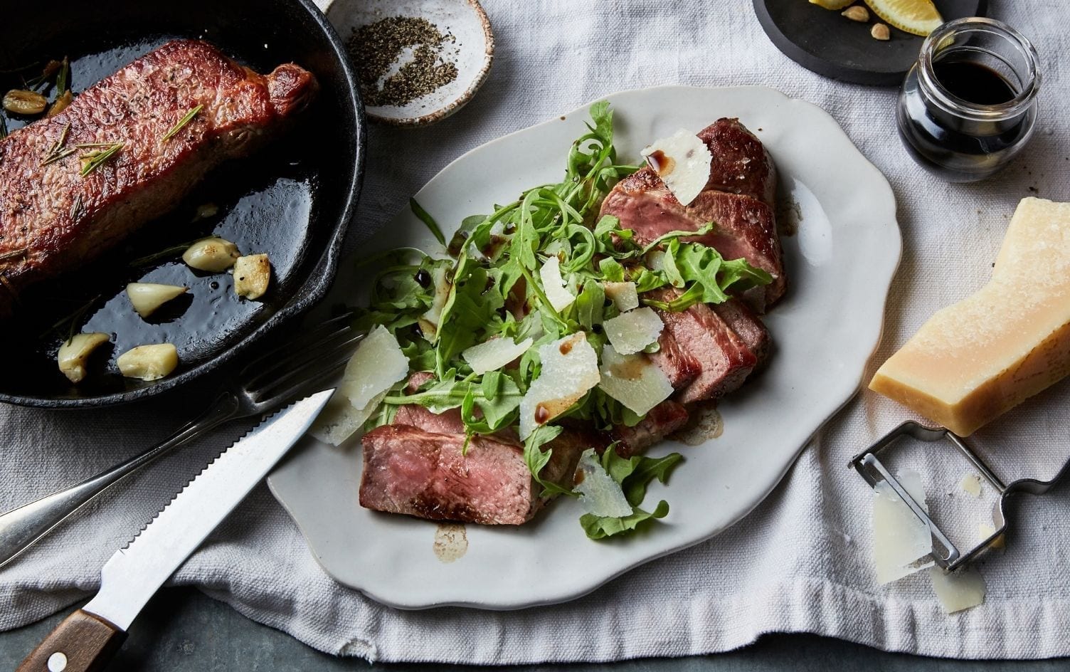 Tuscan Steak With Arugula Salad