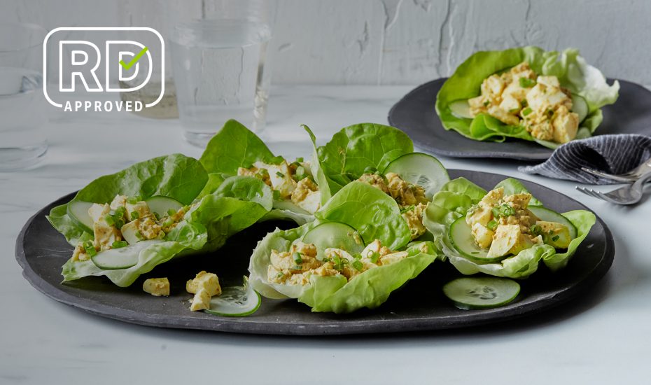 Curried Egg Salad Lettuce Wraps