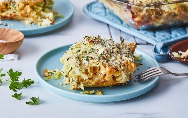 Cabbage and Onion Noodle Kugel