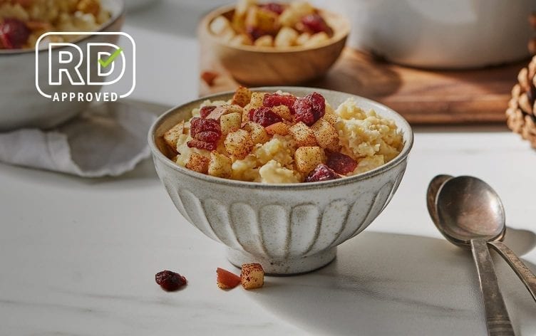 Millet Porridge With Cinnamon-Cranberry Apples