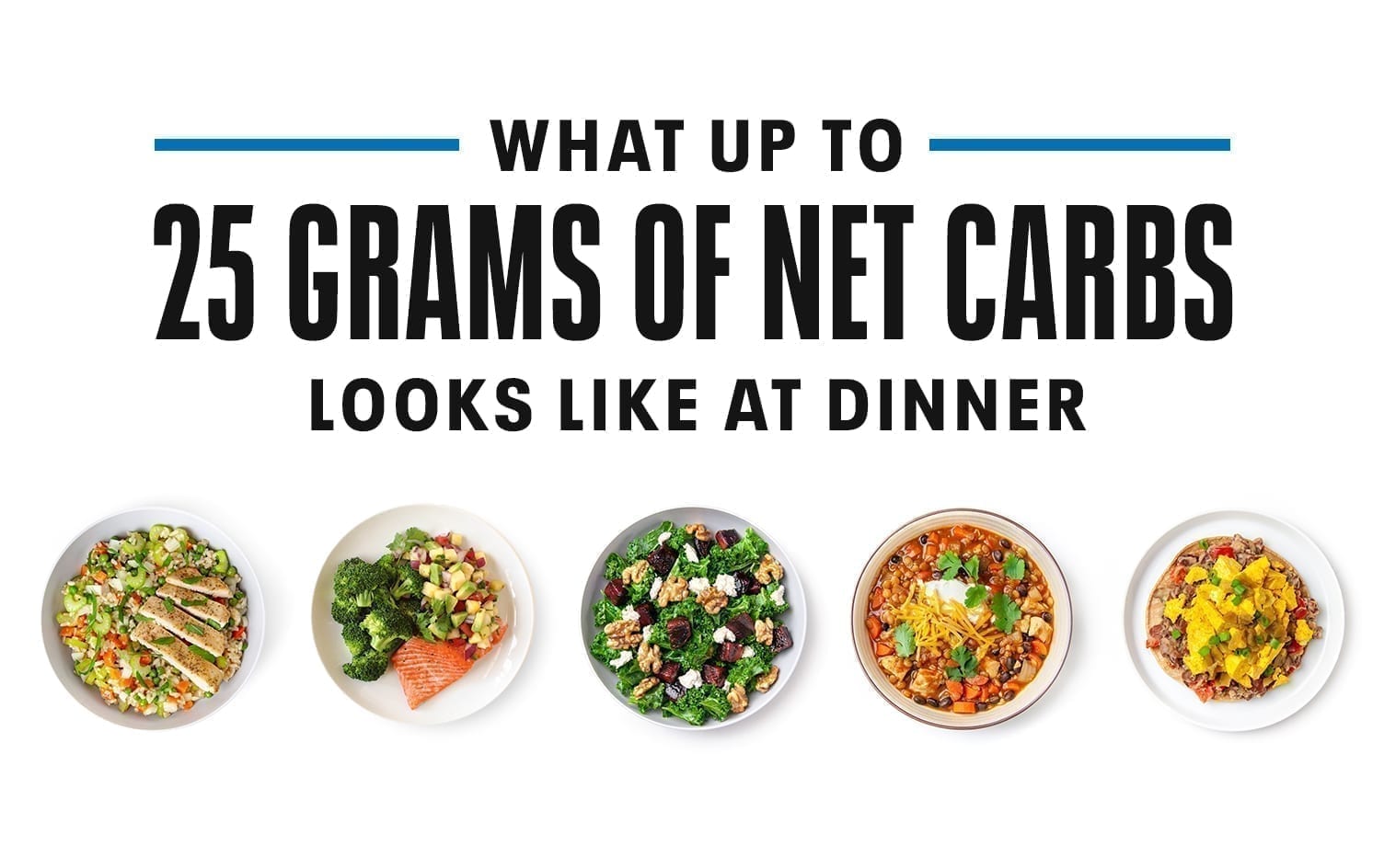 What Dinners With up to 25 Grams of Net Carbs Look Like