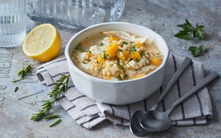 Slow Cooker Chicken and Barley Soup