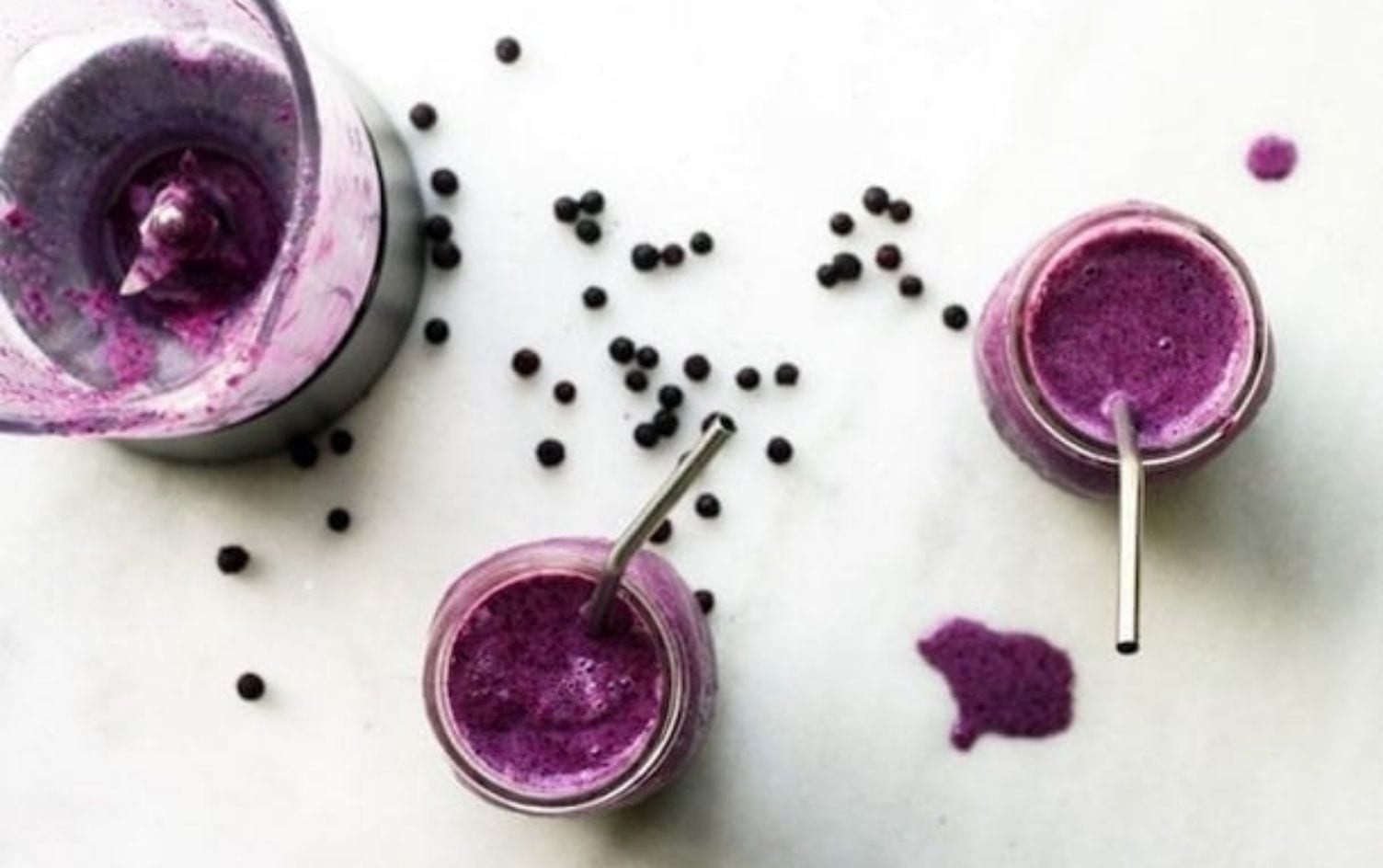 Red Cabbage Blueberry Smoothie