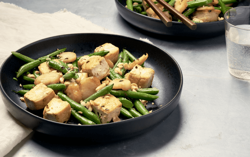 Green Beans and Tofu With Peanuts