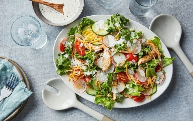 No-Cook Barbecue Chicken Salad Under 300 Calories