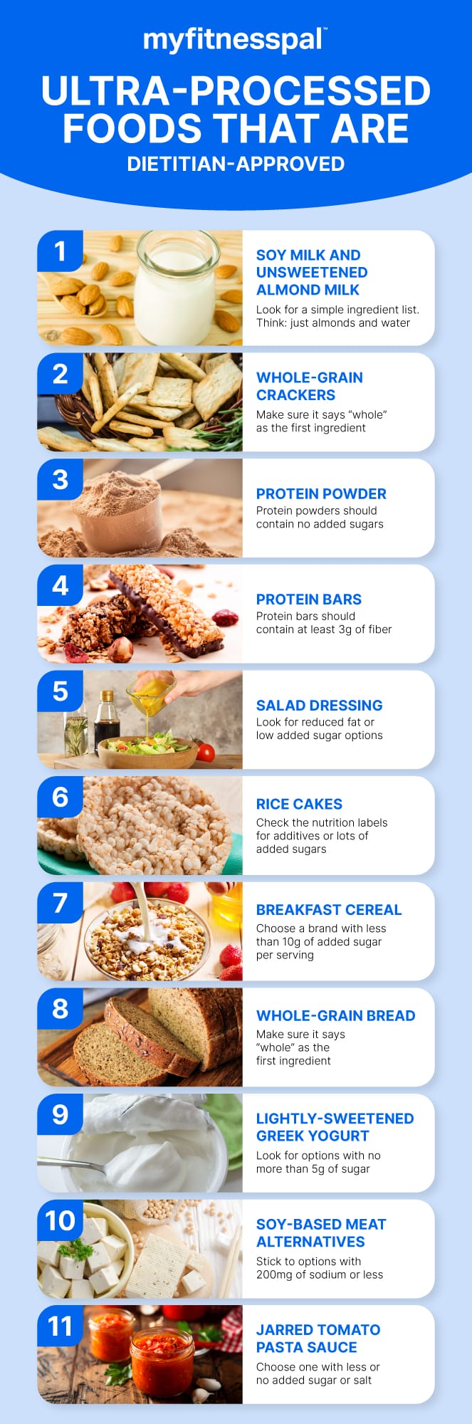 Processed foods dietitian's recommend (INFOGRAPHIC)