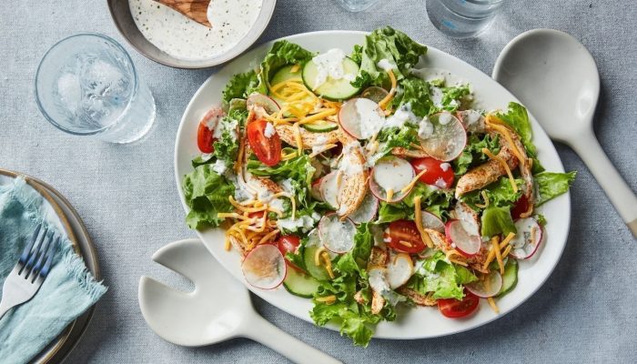 No-Cook Barbecue Chicken Salad Under 300 Calories
